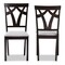 Baxton Studio Sylvia Grey Upholstered and Dark Brown Finished Dining Chair, PK2 142-8028 - alternate 6